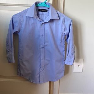 Blue button down dress shirt